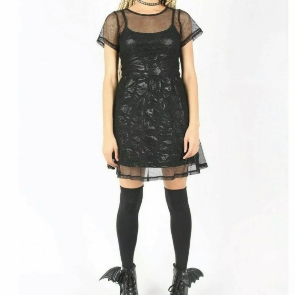 ☠ Iron Fist Skullz Club Mesh Dress ☠